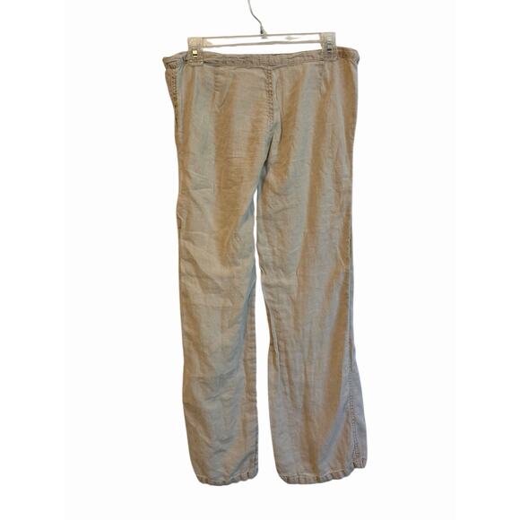 Vintage Victorias Secret 100% Flax Linen Pants Size 0 Natural Lagenlook Casual - Picture 3 of 10